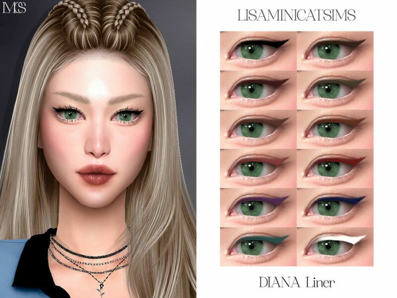 Daina Liner By Lisaminicatsims 1 Daina Liner By Lisaminicatsims Sims 4 CC
