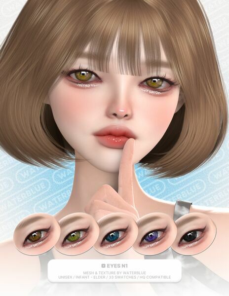 Eyes N1 By Waterblue 1 Eyes N1 By Waterblue Sims 4 CC