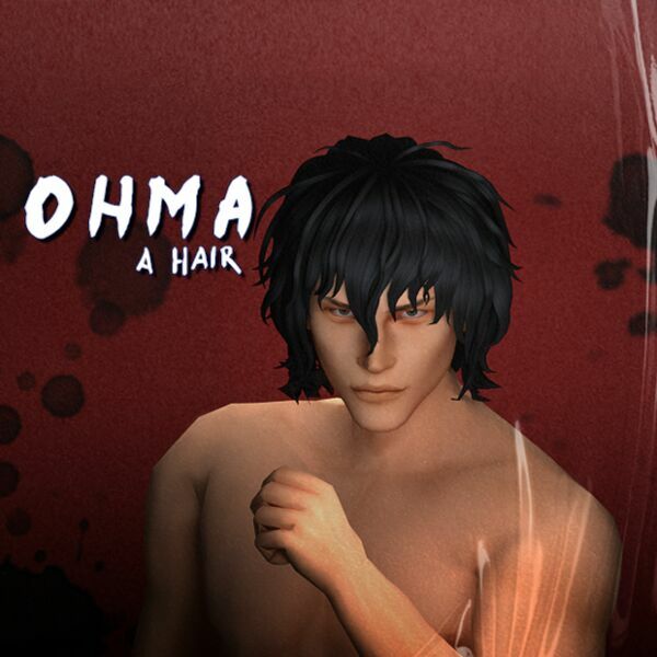 Kengan Ashura – Ohma Tokita Hair By DRO 1 Kengan Ashura – Ohma Tokita Hair By DRO Sims 4 CC