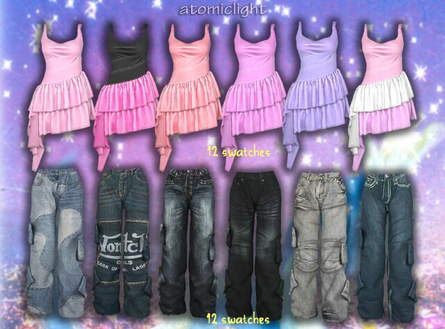 Stardust Outfit (3 Versions) By Lanathellama418 2 sims 4 cc stardust outfit 3 versions by lanathellama418 2