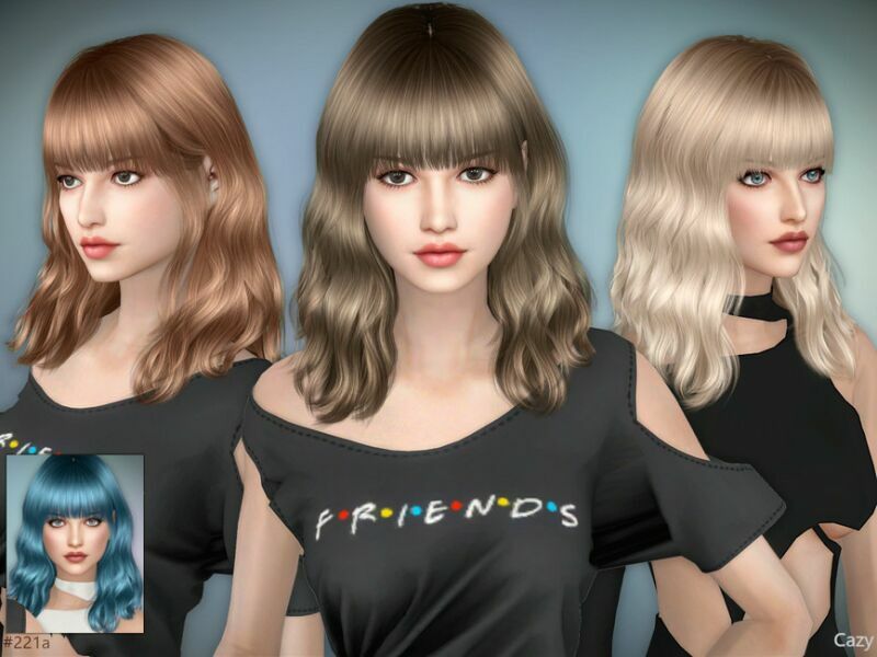 #221 – Female Hairstyles – SET By Cazy 2 sims 4 cc 221 female hairstyles set by cazy 3