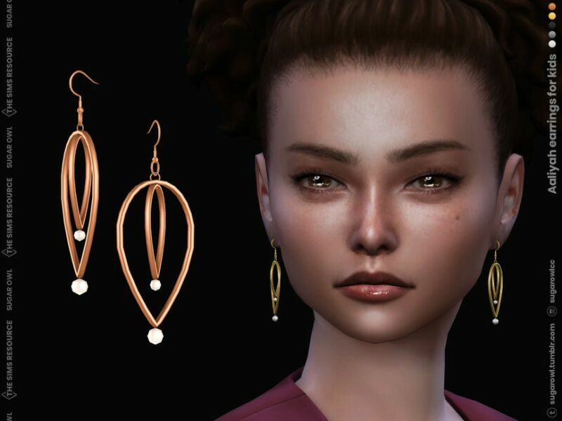 Aaliyah Earrings For Kids 1 Aaliyah Earrings For Kids Sims 4 CC
