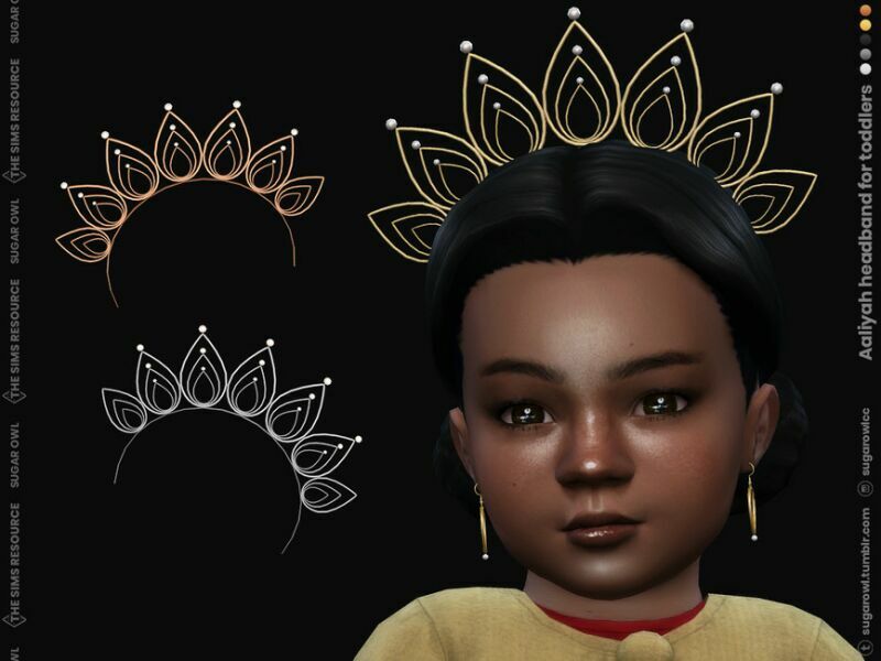 Aaliyah Headband For Toddlers 1 Aaliyah Headband For Toddlers Sims 4 CC