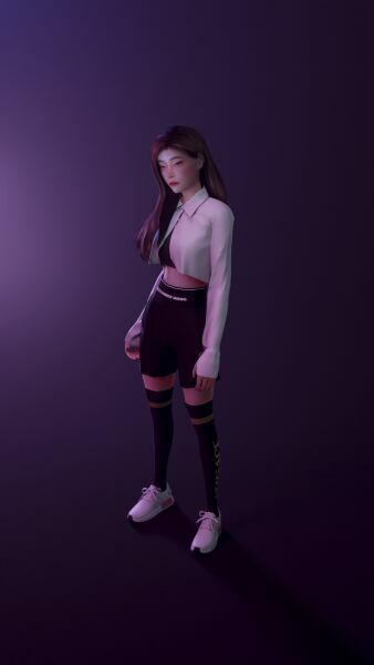 Alexander Wang Shorts By _Volfe_ 6 sims 4 cc alexander wang shorts by volfe 2