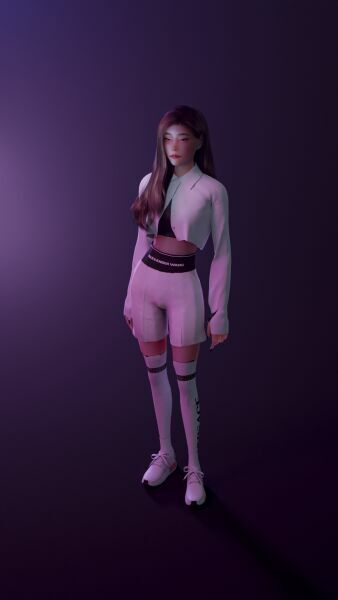 Alexander Wang Shorts By _Volfe_ 5 sims 4 cc alexander wang shorts by volfe 3