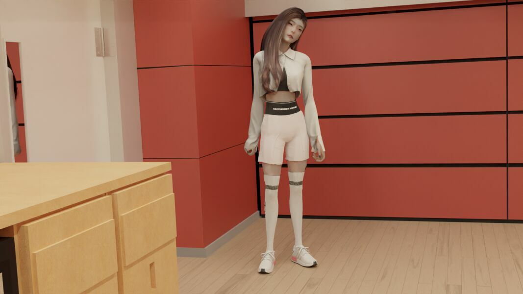 Alexander Wang Shorts By _Volfe_ 3 sims 4 cc alexander wang shorts by volfe 5
