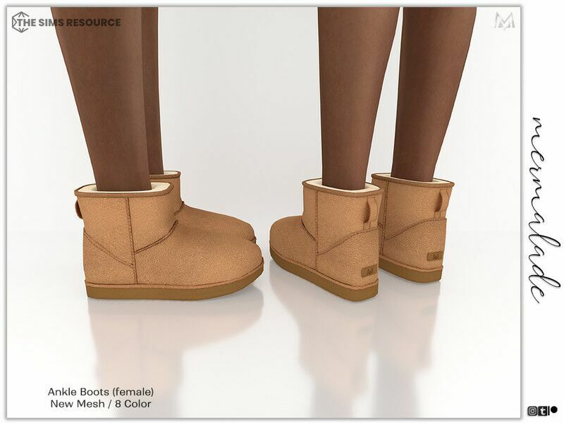 Ankle Boots S233 (Female) By Mermaladesimtr 1 Ankle Boots S233 (Female) By Mermaladesimtr Sims 4 CC