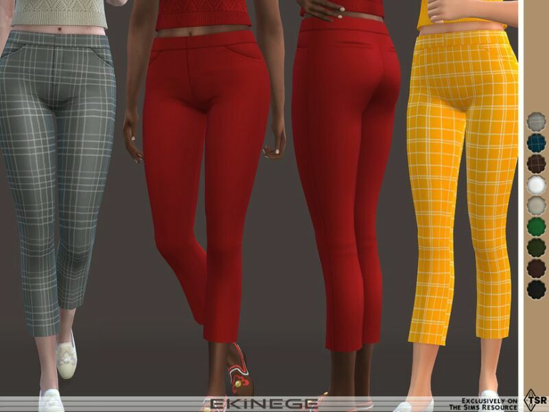 Ankle Crop Pants By Ekinege 1 Ankle Crop Pants By Ekinege Sims 4 CC