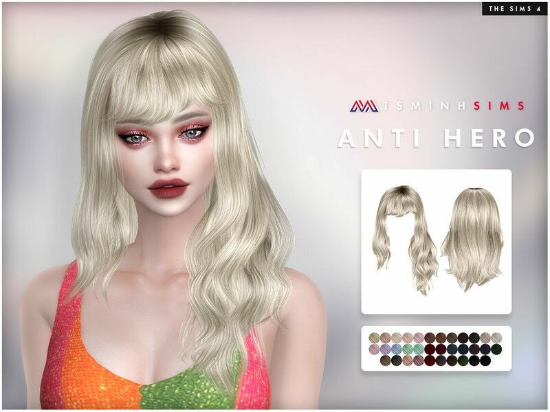 Anti Hero Hair By Tsminhsims 1 Anti Hero Hair By Tsminhsims Sims 4 CC