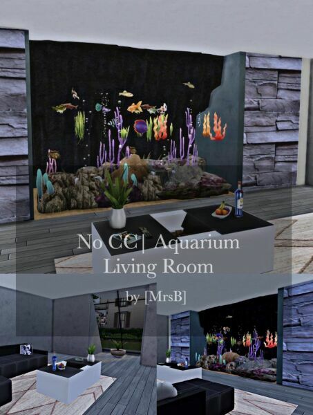Aquarium Living Room |CC Free By Mrsbarbiex3 1 Aquarium Living Room |CC Free By Mrsbarbiex3 Sims 4 CC
