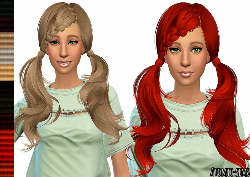 B-Flysims Hair 052 Retexture By Atomic-Sims 1 B-Flysims Hair 052 Retexture By Atomic-Sims Sims 4 CC