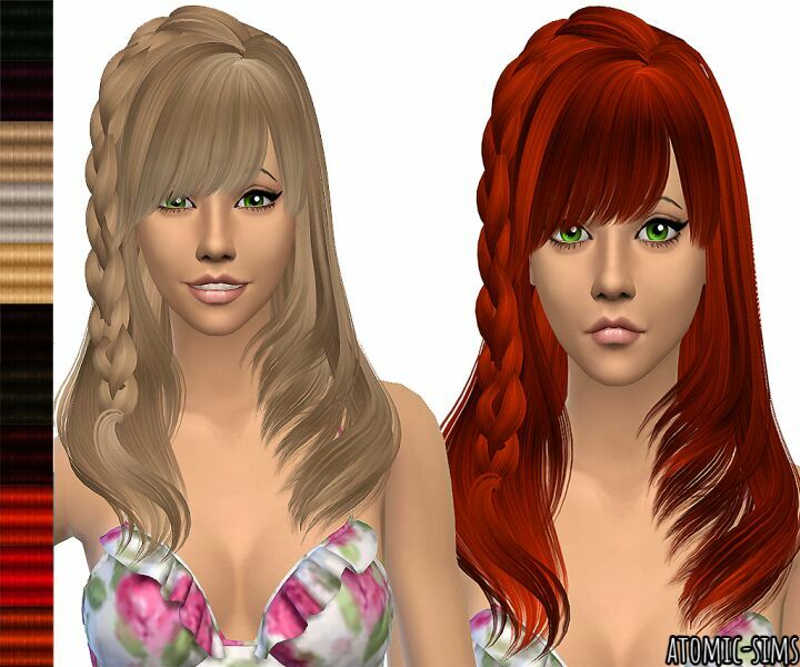 B-Flysims Hair 090 Retexture By Atomic-Sims 1 B-Flysims Hair 090 Retexture By Atomic-Sims Sims 4 CC