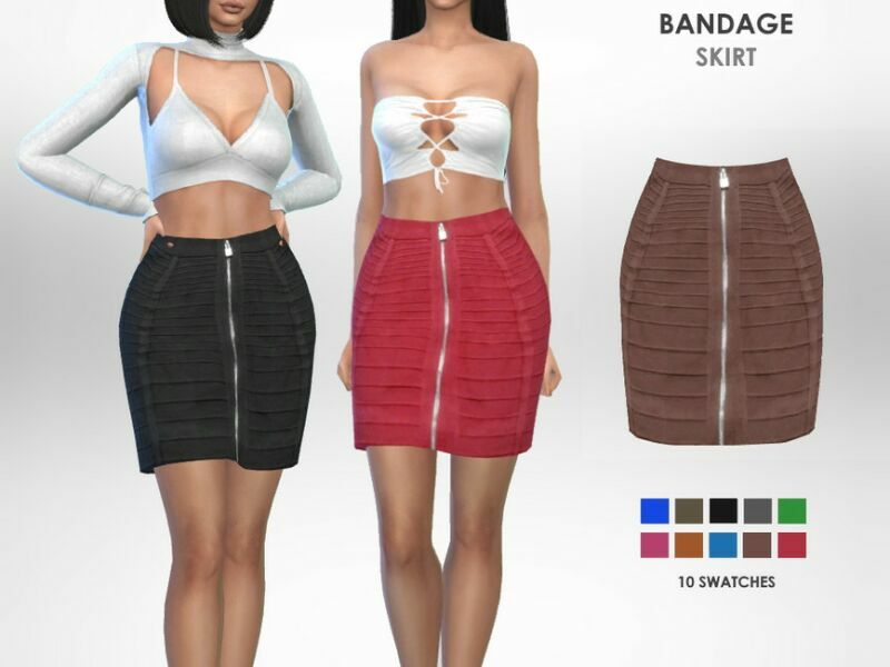 Bandage Skirt By Puresim 1 Bandage Skirt By Puresim Sims 4 CC