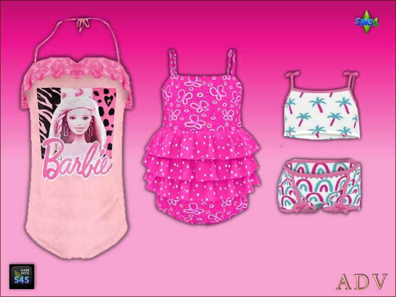Barbie Clothing 2 sims 4 cc barbie clothing 5