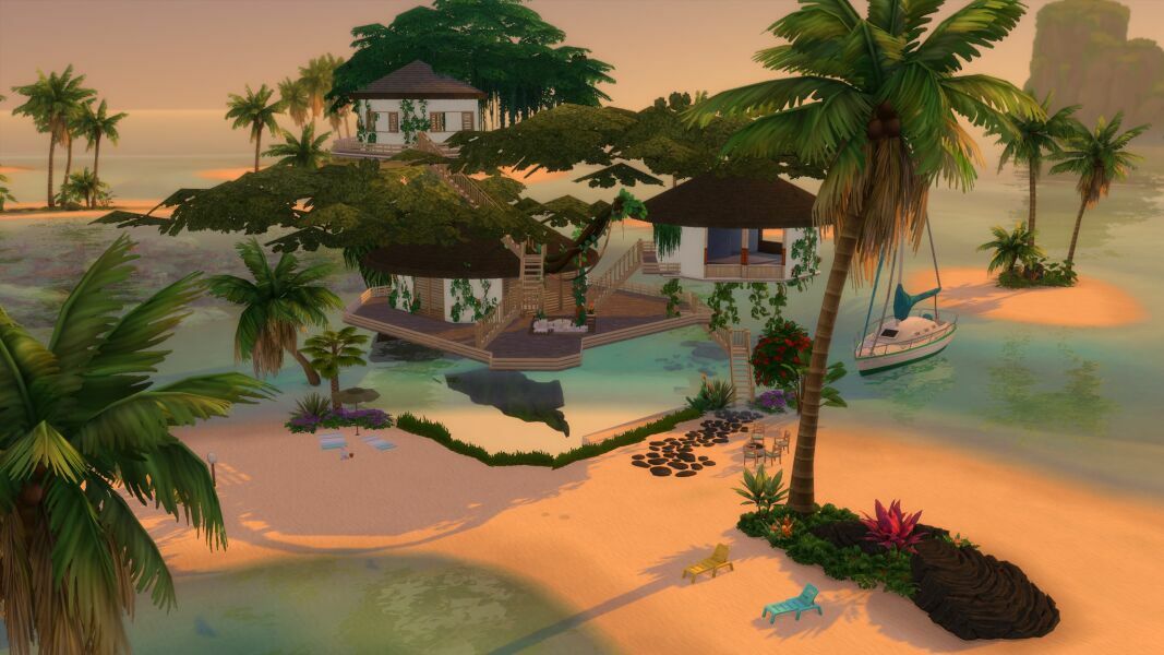 Beach Tree House |CC Free By Mrsbarbiex3 2 sims 4 cc beach tree house cc free by mrsbarbiex3 4