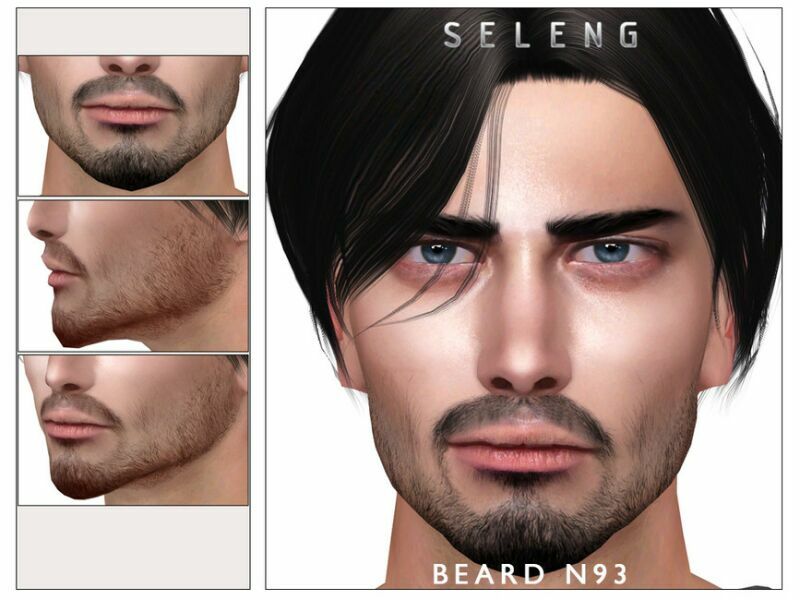 Beard N93 By Seleng 1 Beard N93 By Seleng Sims 4 CC