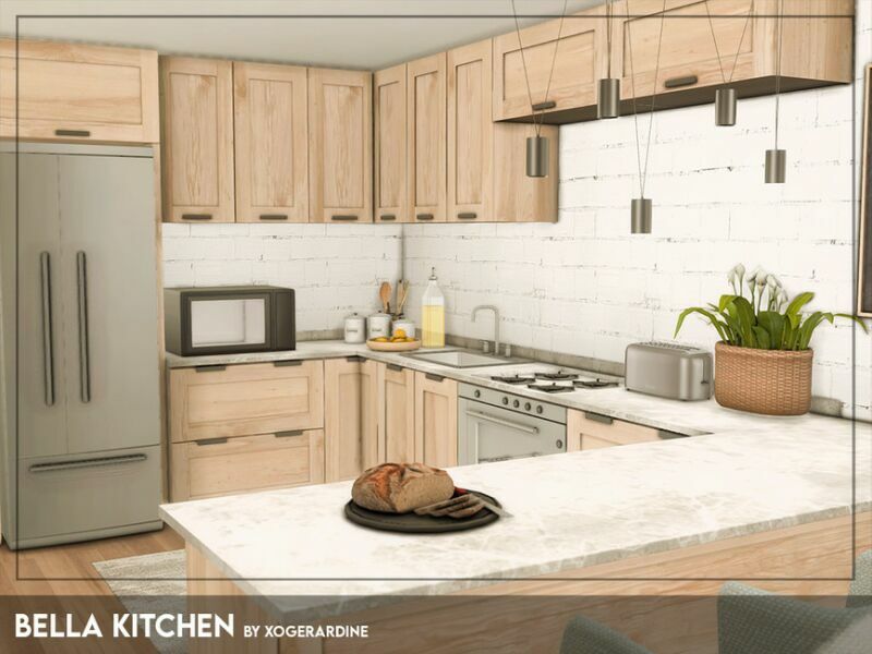 Bella Kitchen (TSR Only CC) By Xogerardine 1 Bella Kitchen (TSR Only CC) By Xogerardine Sims 4 CC