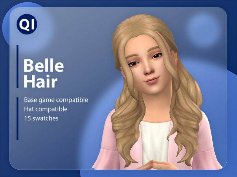 Belle Hair By Qicc 1 Belle Hair By Qicc Sims 4 CC