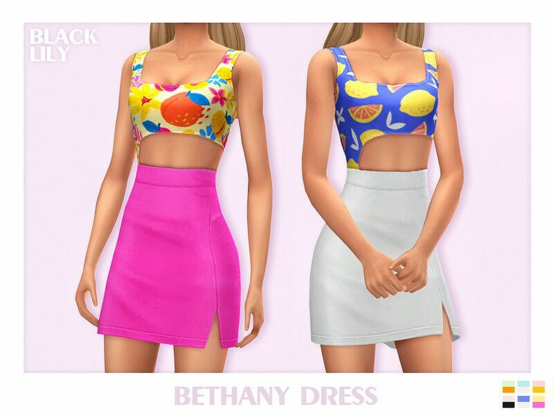 Bethany Dress 1 Bethany Dress Sims 4 CC