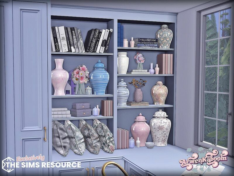 Bluem Office Vases By Arwenkaboom 1 Bluem Office Vases By Arwenkaboom Sims 4 CC