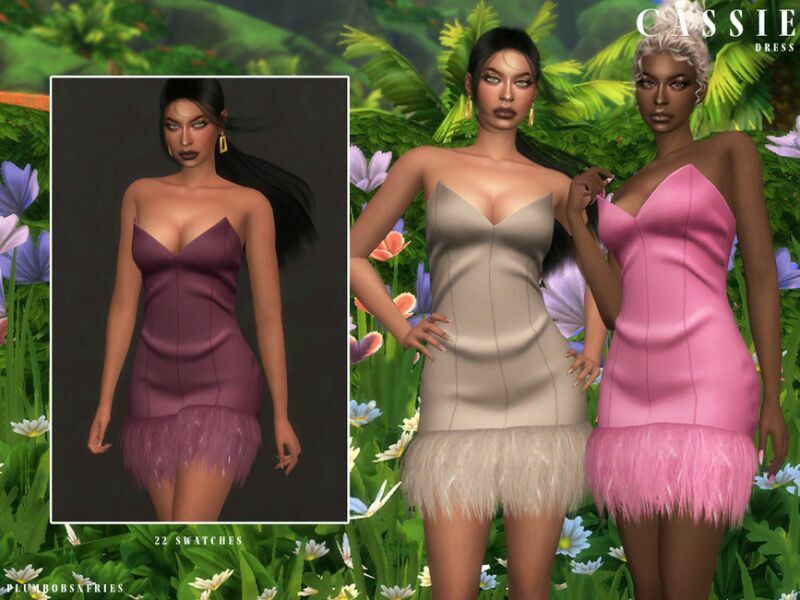 Cassie | Dress 1 Cassie | Dress Sims 4 CC