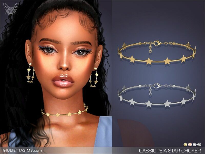 Cassiopeia Star Choker By Giulietta 1 Cassiopeia Star Choker By Giulietta Sims 4 CC