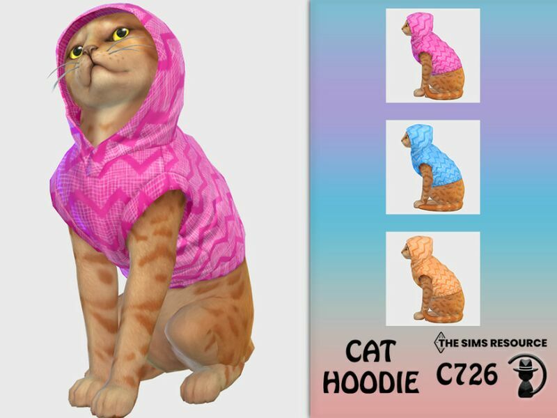 CAT Hoodie C726 By Turksimmer 1 CAT Hoodie C726 By Turksimmer Sims 4 CC