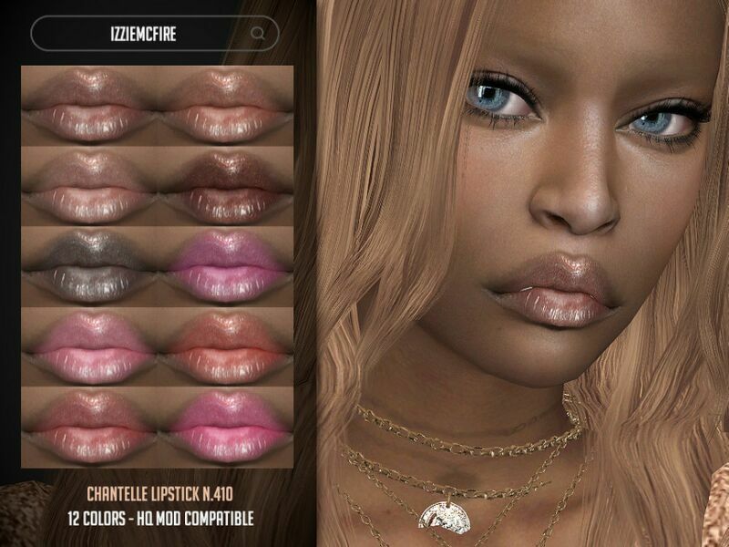 Chantelle Lipstick N.410 By Izziemcfire 1 Chantelle Lipstick N.410 By Izziemcfire Sims 4 CC