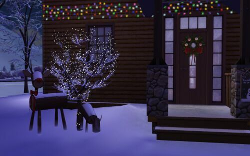 Christmas LOG Cabin CC Build By Similebuilds 2 sims 4 cc christmas log cabin cc build by similebuilds 11