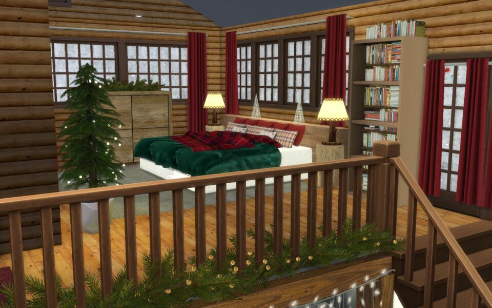 Christmas LOG Cabin CC Build By Similebuilds 7 sims 4 cc christmas log cabin cc build by similebuilds 6