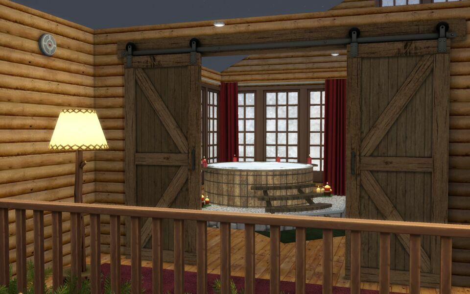Christmas LOG Cabin CC Build By Similebuilds 6 sims 4 cc christmas log cabin cc build by similebuilds 7