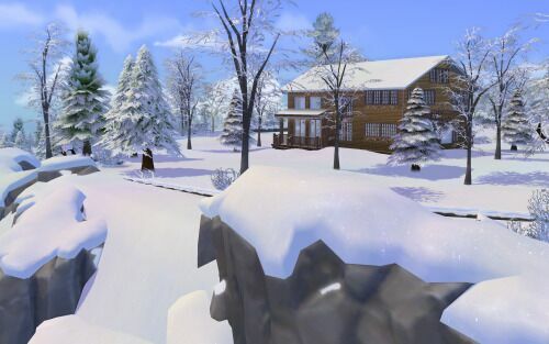 Christmas LOG Cabin CC Build By Similebuilds 5 sims 4 cc christmas log cabin cc build by similebuilds 8