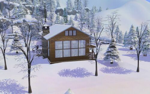 Christmas LOG Cabin CC Build By Similebuilds 3 sims 4 cc christmas log cabin cc build by similebuilds 9