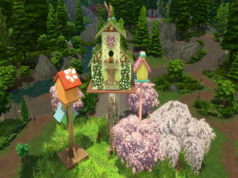 Cottage (Fairy Birdhouse) By Susancho93 5 sims 4 cc cottage fairy birdhouse by susancho93 4