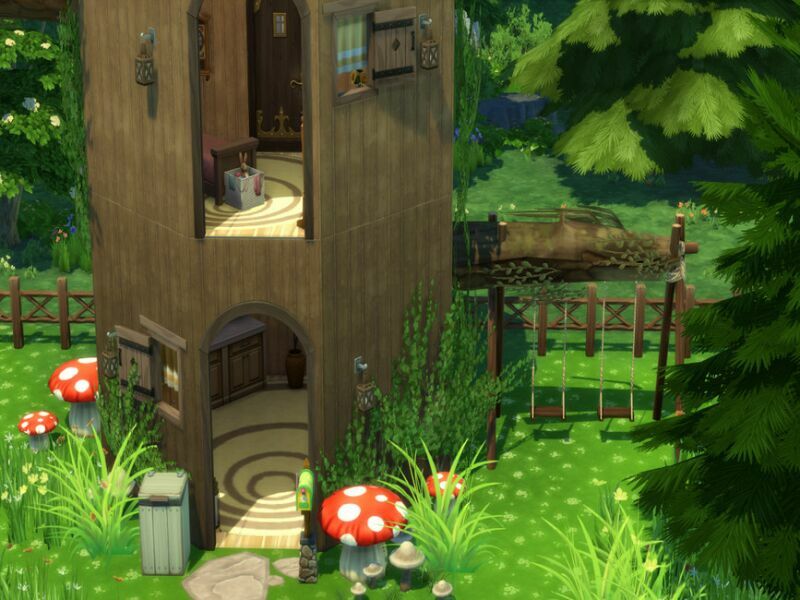 Cottage (THE Tree Trunk) By Susancho93 5 sims 4 cc cottage the tree trunk by susancho93 4