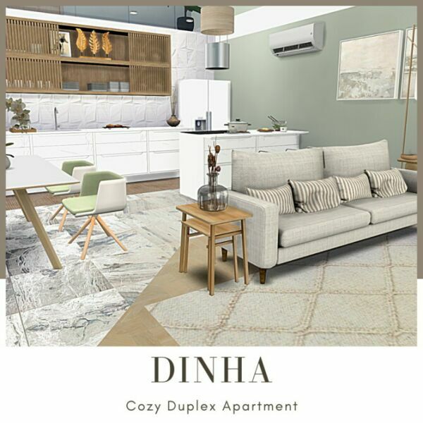 Cozy Duplex Apartment 1 Cozy Duplex Apartment Sims 4 CC