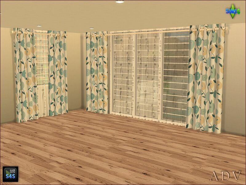 Curtains 7 sims 4 cc curtains 5