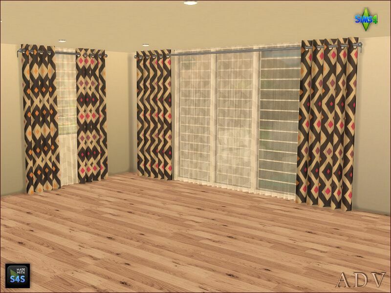Curtains 6 sims 4 cc curtains 6