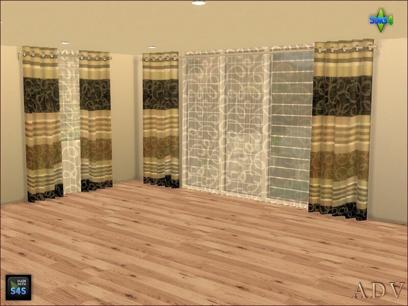 Curtains 5 sims 4 cc curtains 7