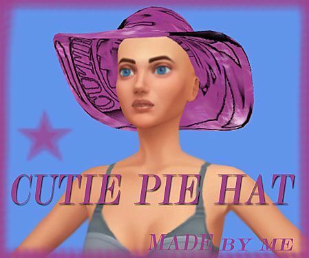 Cutie-Pie HAT By Rubicitaaya 3 sims 4 cc cutie pie hat by rubicitaaya 3