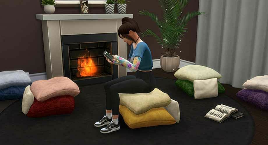 Damask Pillow Chair By Geekygamingstuff 2 sims 4 cc damask pillow chair by geekygamingstuff 3