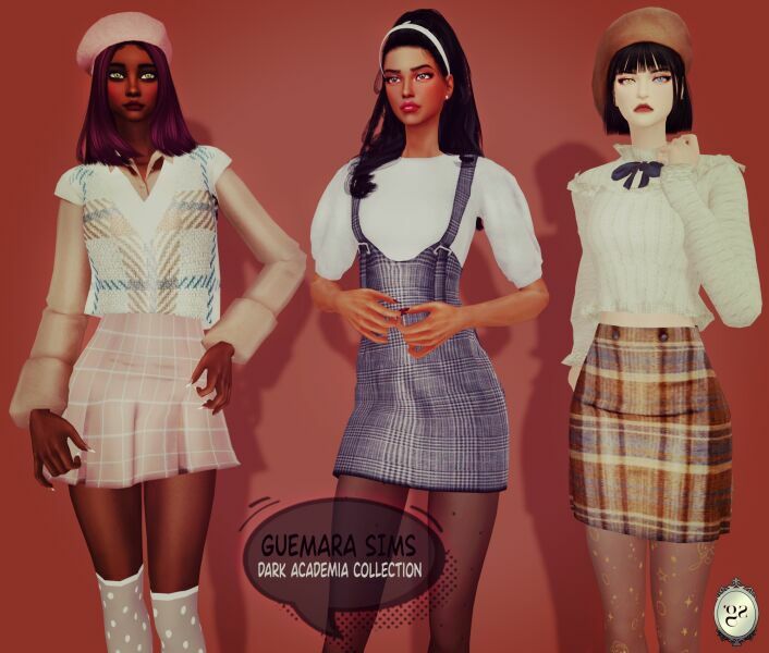 Dark Academia Collection 1 Dark Academia Collection Sims 4 CC