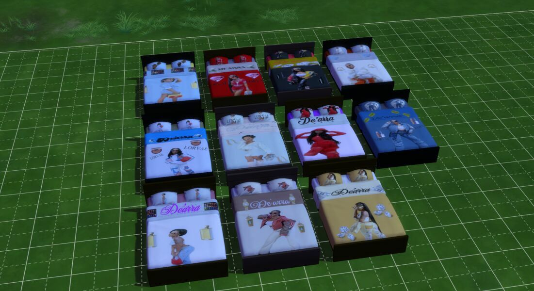 De’Arra BED By Moonlightsimmer 1 De’Arra BED By Moonlightsimmer Sims 4 CC