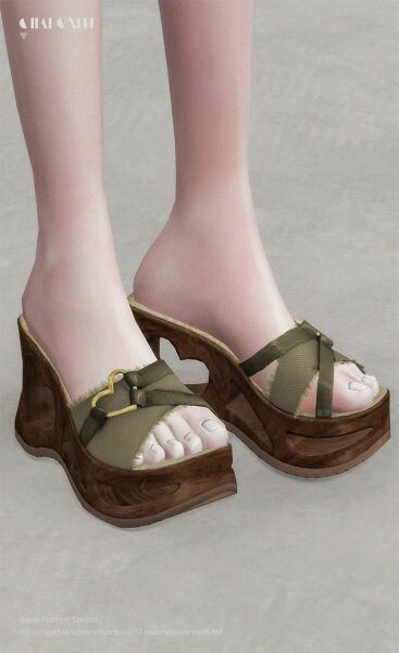 Dijean Platform Sandals By Charonlee 2 sims 4 cc dijean platform sandals by charonlee 2