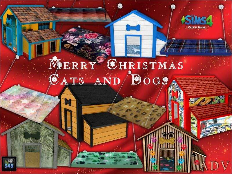 DOG Houses And CAT Beds 1 DOG Houses And CAT Beds Sims 4 CC