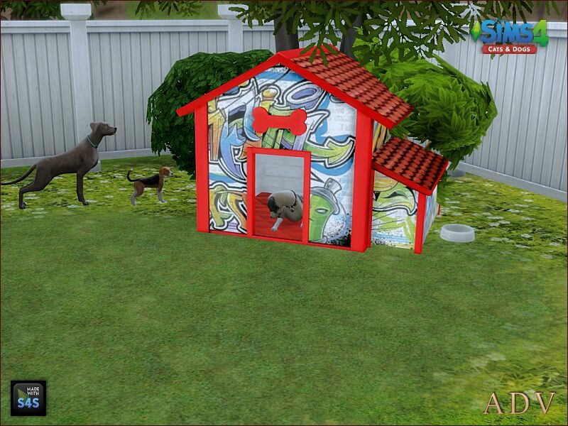 DOG Houses And CAT Beds 5 sims 4 cc dog houses and cat beds 2