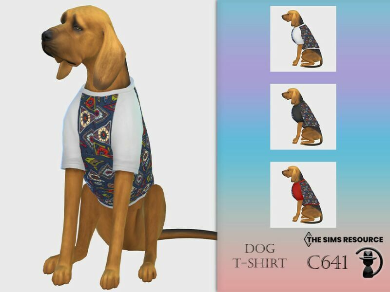 DOG T-Shirt C641 By Turksimmer 1 DOG T-Shirt C641 By Turksimmer Sims 4 CC