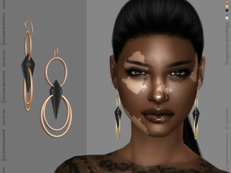 Elegance Earrings 1 Elegance Earrings Sims 4 CC