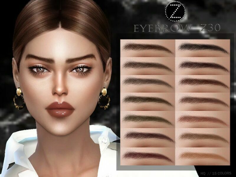 Eyebrow Z30 By Zenx 1 Eyebrow Z30 By Zenx Sims 4 CC