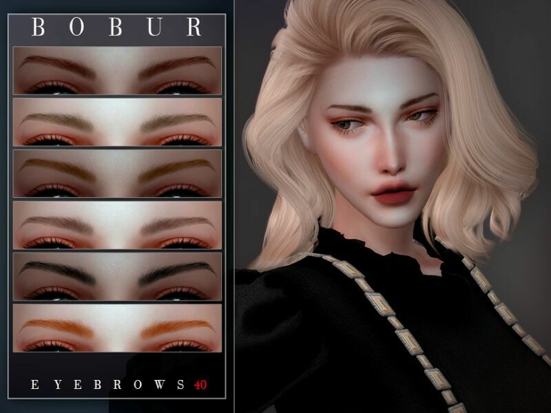 Eyebrows 40 By Bobur3 2 sims 4 cc eyebrows 40 by bobur3 2